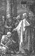 Albrecht Durer St Peter and St John Healing the Cripple oil painting reproduction